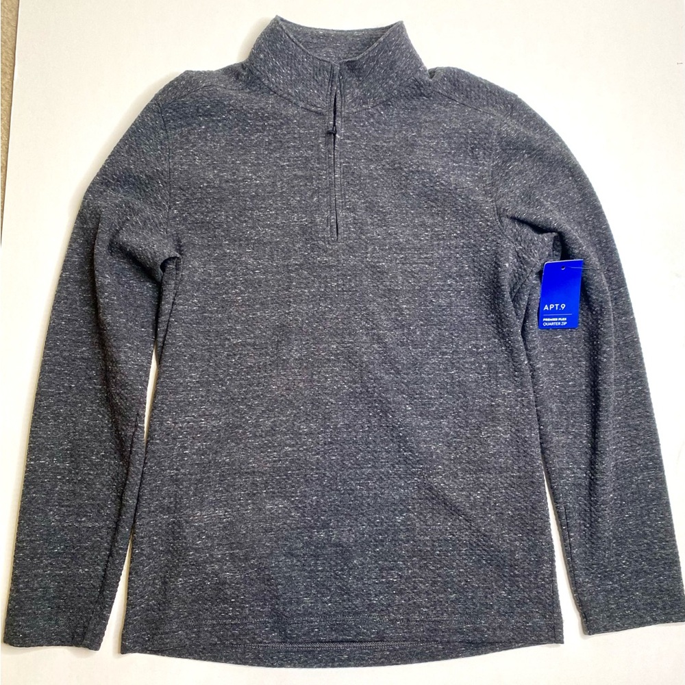 APT. 9 men’s zip up gray jacket size small premier flex NEW with tags